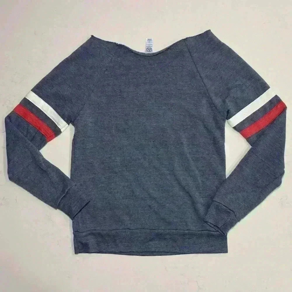 Women’s Alternative Apparel Cut-off Off the shoulder sweater - Picture 5 of 7